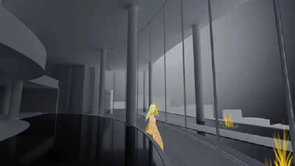 15F Swimming Pool · 상층부 수영장 렌더링